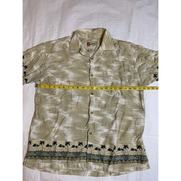 Hilo Hattie Shirt Men Large Multicolor Tropical Palm Trees Beach - Picture 4 of 6